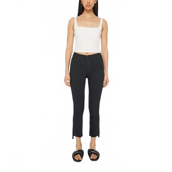 NEW MOTHER insider crop step fray jeans in not guilty - Picture 1 of 3